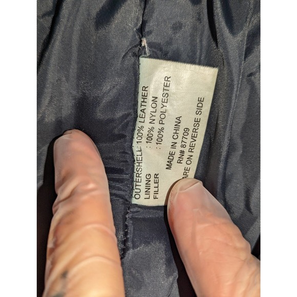 Vintage cincher seventh Avenue leather jacket black trench coat Women size L - Picture 6 of 16